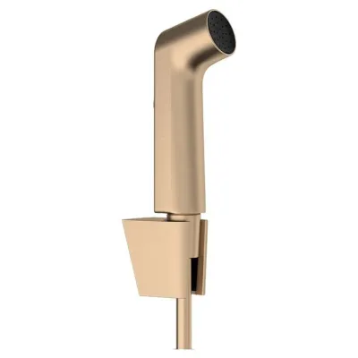 Гигиенический душ Hansgrohe S EcoSmart с держателем и шлангом шлифованная бронза (29238140)