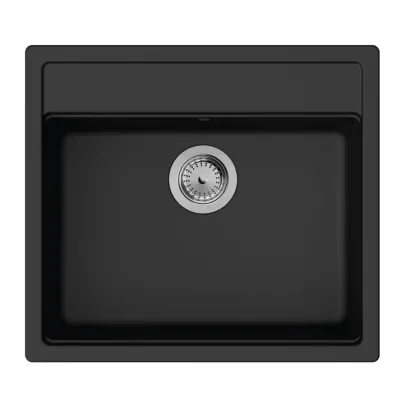 Мийка для кухні Hansgrohe S52 S520-F510 570х510 без сушилки чорний графіт (43359170)