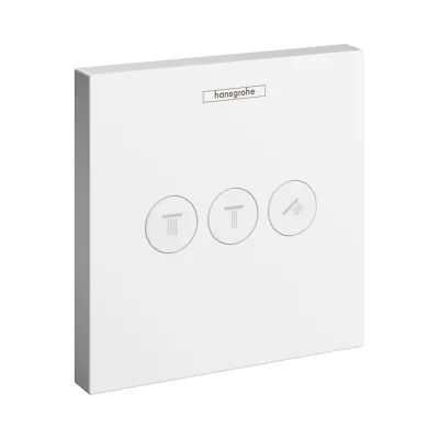 Перемикач потоків для душу Hansgrohe ShowerSelect 3 клавіші, білий матовий (15764700)