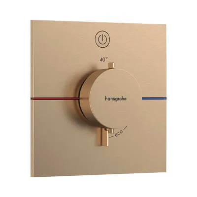 Термостат прихованого монтажу Hansgrohe ShowerSelect Comfort E 1 функція, матова бронза (15571140)