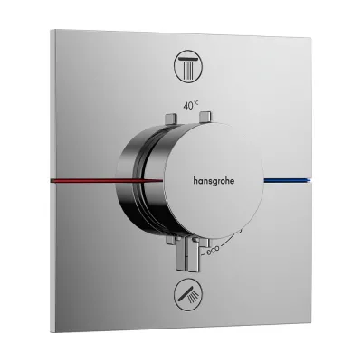 Термостат Hansgrohe ShowerSelect Comfort E на 2 функции, хром (15572000)
