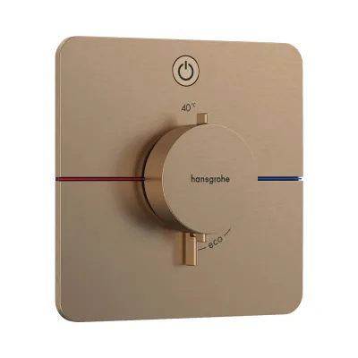 Термостат скрытого монтажа Hansgrohe ShowerSelect Comfort Q 1 функция, матовая бронза (15581140)