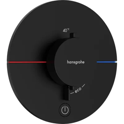Термостат прихованого монтажу Hansgrohe ShowerSelect Comfort S HighFlow на 1 функцію Matt Black (15562670)