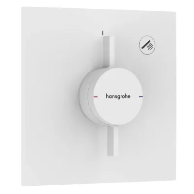 Змішувач для душу Hansgrohe DuoTurn E на 1 функцію білий матовий (75617700)