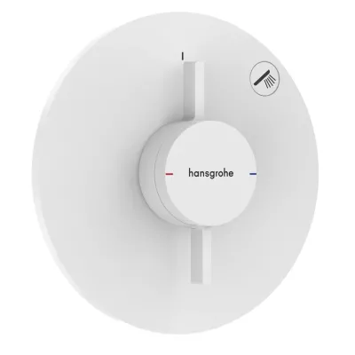 Змішувач для душу Hansgrohe DuoTurn S на 1 функцію білий матовий (75618700)