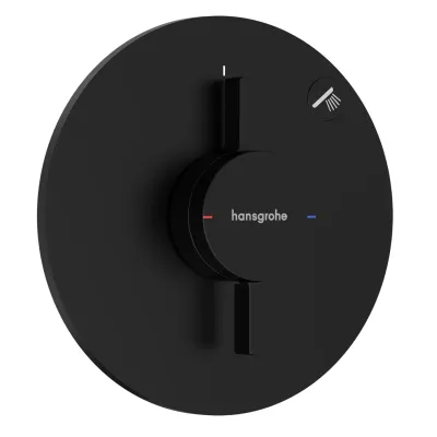 Змішувач для душу Hansgrohe DuoTurn S на 1 функцію чорний матовий (75618670)