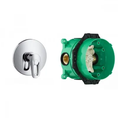 Змішувач для душу Hansgrohe Metropol E з IBOX universal прихованою частиною хром (14675090+01800180)
