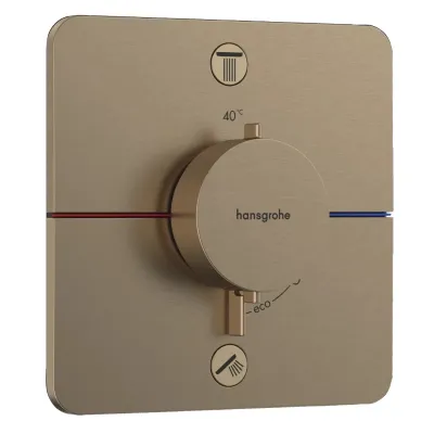Змішувач для душу Hansgrohe ShowerSelect Comfort Q з термостатом на 2 споживача шліфована бронза (15583140)