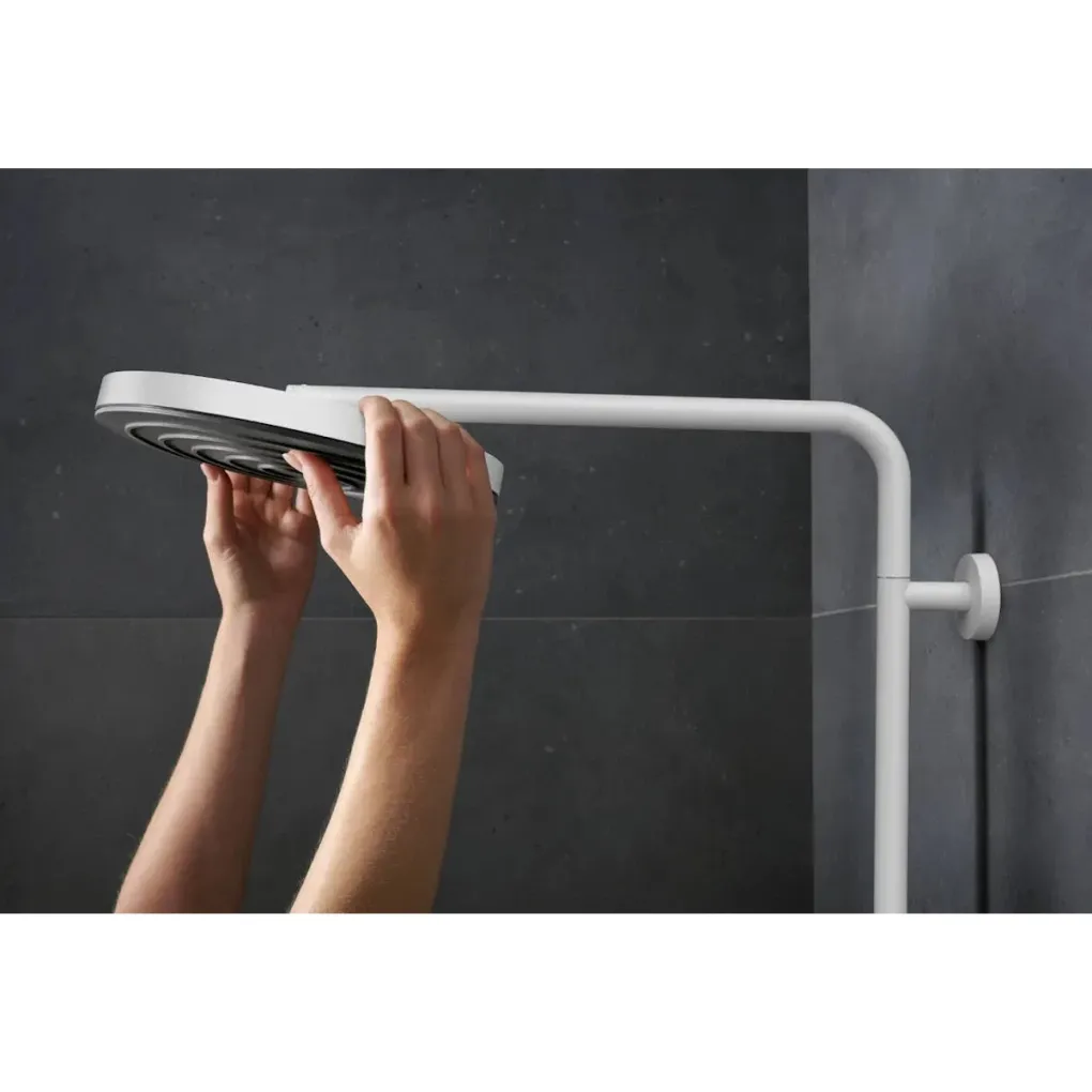 Душевая система Hansgrohe Pulsify S Puro Showerpipe 260 1jet с термостатом белый матовый (24222700)- Фото 2