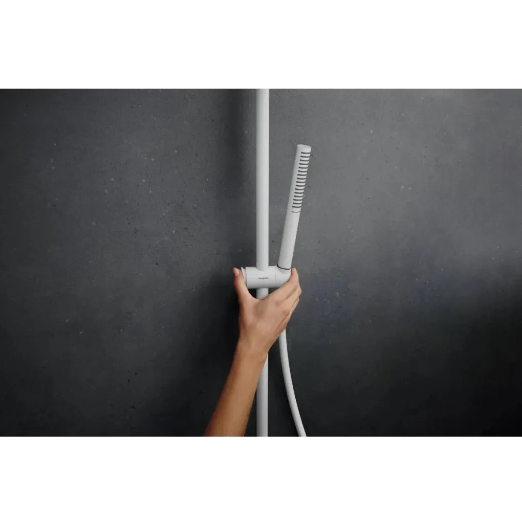 Душевая система Hansgrohe Pulsify S Puro Showerpipe 260 1jet с термостатом белый матовый (24222700)- Фото 3