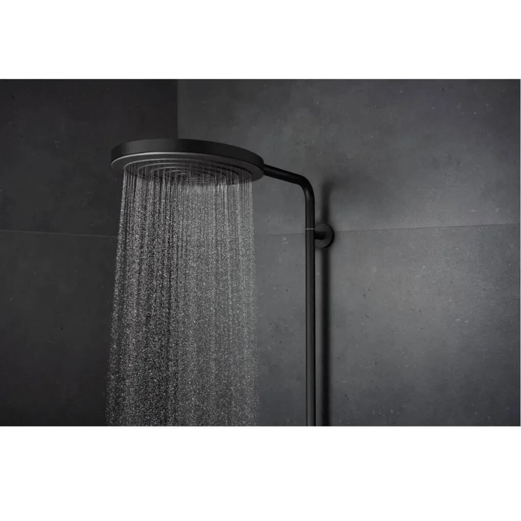 Душова система Hansgrohe Pulsify S Puro Showerpipe EcoSmart 260 1jet з термостатом чорний матовий (24237670)- Фото 3