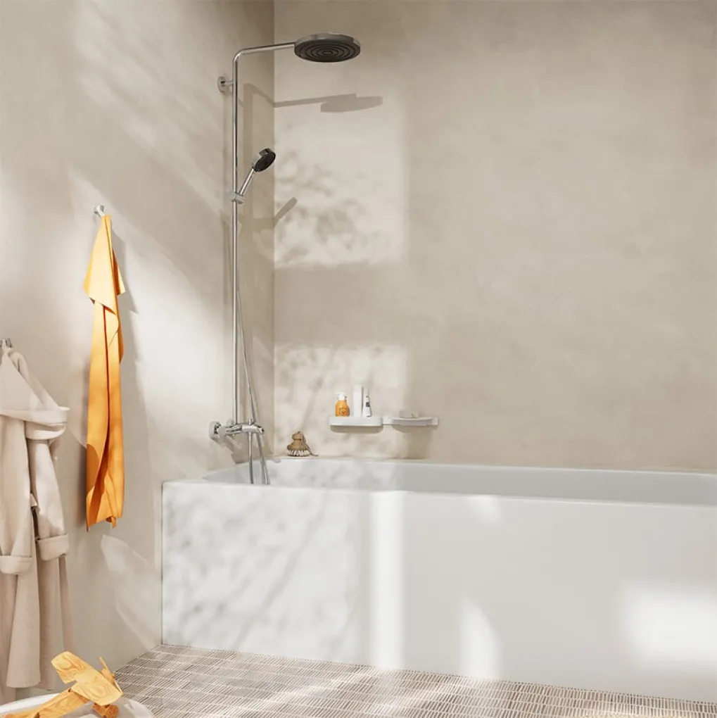Душова система Hansgrohe Pulsify S Puro Showerpipe EcoSmart 260 1jet з термостатом хром (24232000)- Фото 2