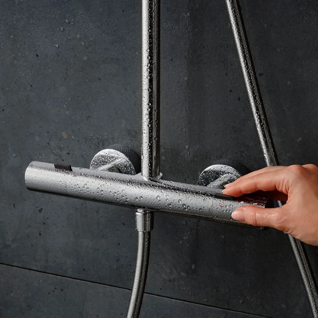 Душова система Hansgrohe Pulsify S Puro Showerpipe EcoSmart 260 1jet з термостатом хром (24237000)- Фото 2