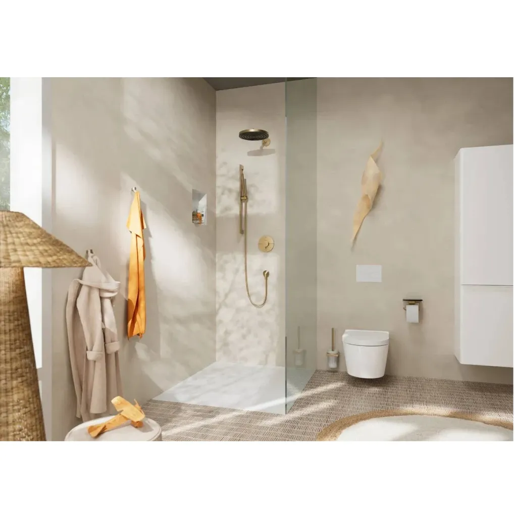 Душова система Hansgrohe Pulsify S Showerpipe 260 1jet з термостатом шліфована бронза (24220140)- Фото 2