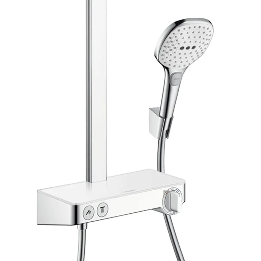 Душова система Hansgrohe Raindance Select E Showerpipe 360 1jet з комплектом для душа Select 300 білий/хром (27288400)- Фото 3