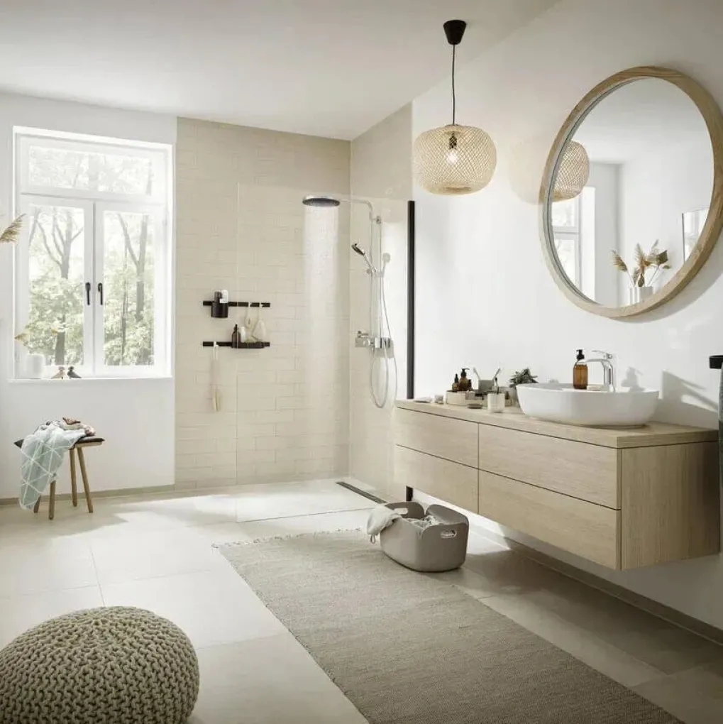 Душова система Hansgrohe Pulsify S Showerpipe 260 1jet 400 EcoSmart, Brushed Bronze (24221140)- Фото 3