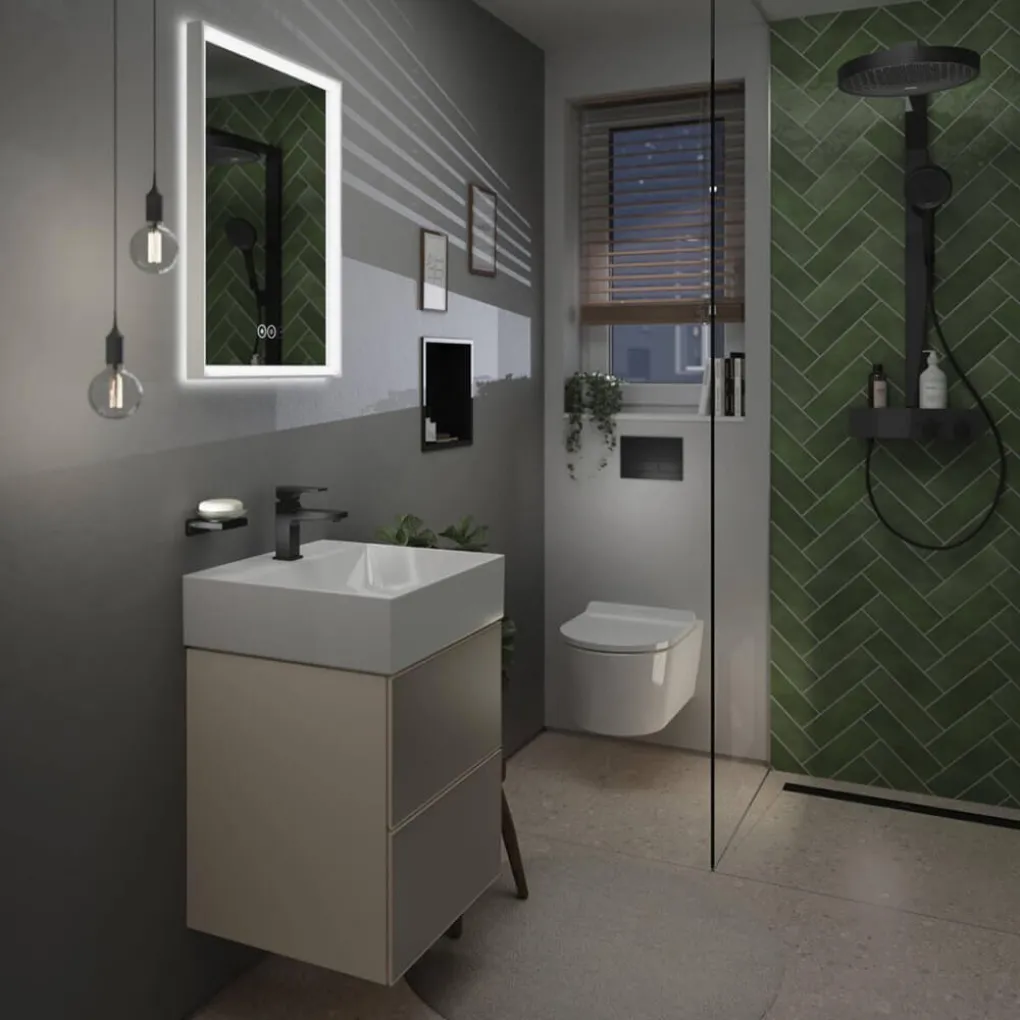 Душова система Hansgrohe Rainfinity Showerpipe 360 1jet з термостатом ShowerTablet 350, Matt Black (26853670)- Фото 2
