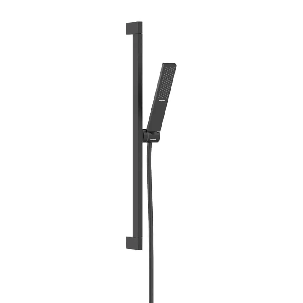 Душовий гарнітур Hansgrohe Pulsify E 100 1jet EcoSmart, чорний мат (24370670)- Фото 1
