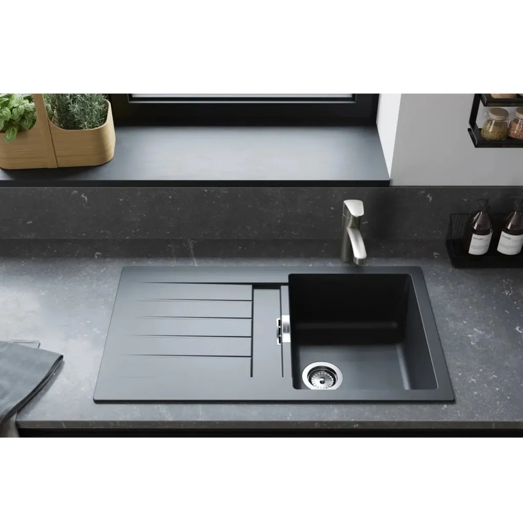 Мойка для кухни Hansgrohe S52 S520-F345 со смесителем Zesis M33 серый камень-сталь (43356800)- Фото 2