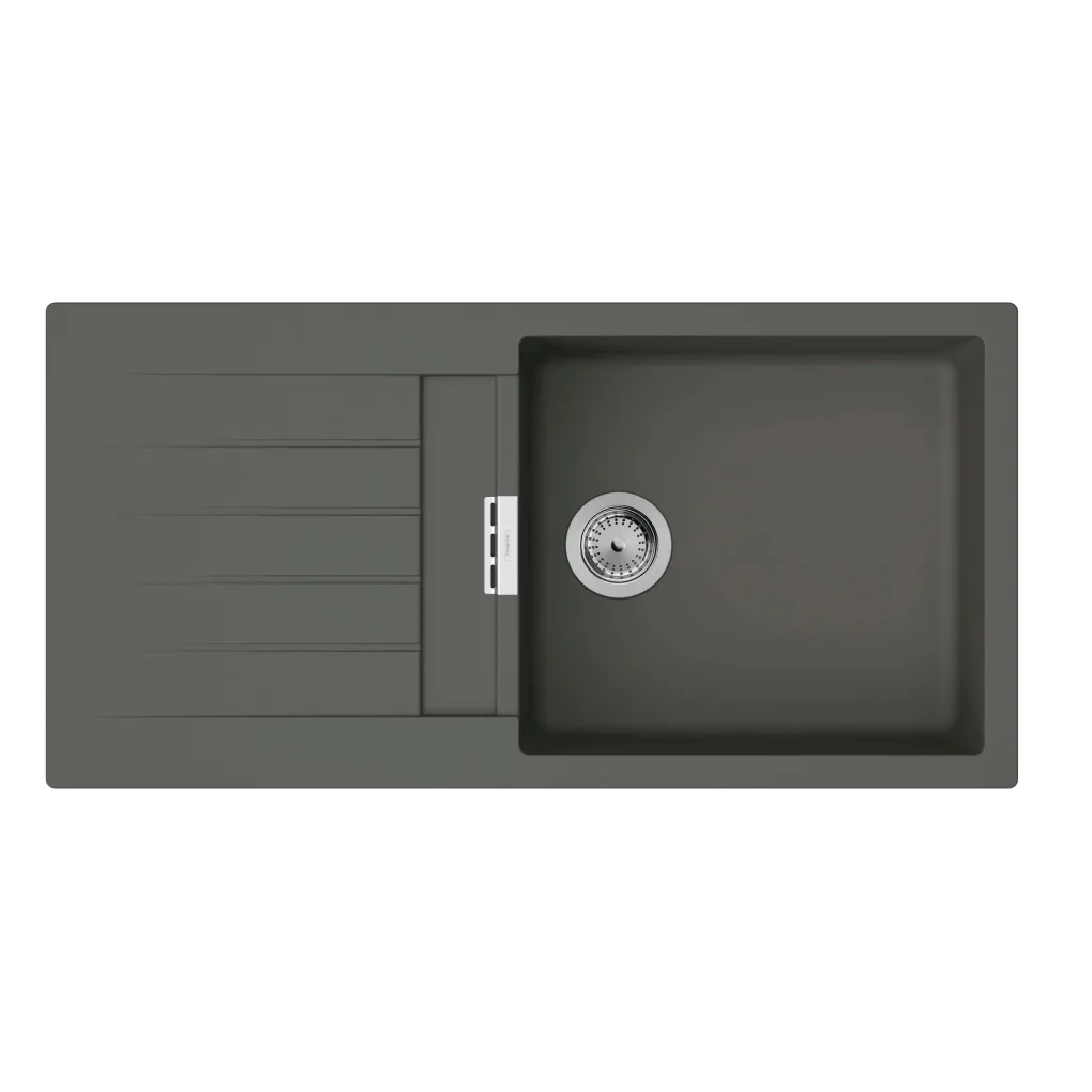 Мийка для кухні Hansgrohe S52 S520-F480 зі змішувачем Focus M41 сірий камінь-сталь (43358800)- Фото 2