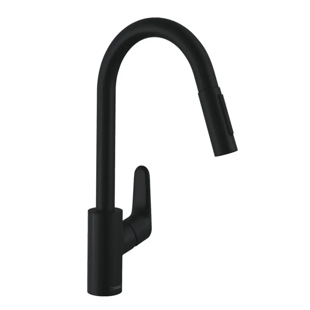 Мийка для кухні Hansgrohe S52 S520-F480 зі змішувачем Focus M41 з дозатором A41 чорний графіт-чорний матовий (43358600)- Фото 3