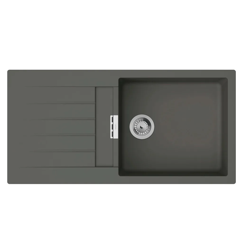 Мийка для кухні Hansgrohe S52 S520-F480 зі змішувачем Focus M41 з дозатором A41 сірий камінь-сталь (43358400)- Фото 2