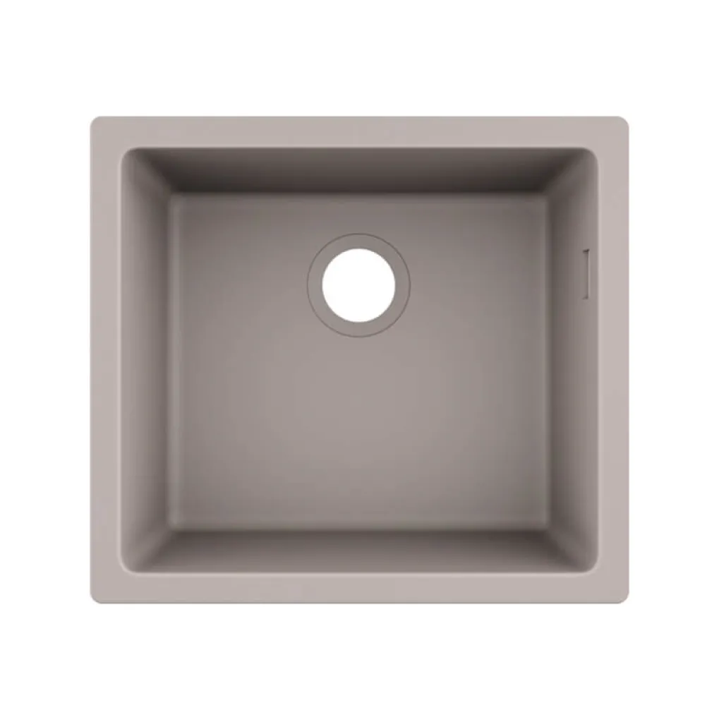 Мийка кухонна Hansgrohe S51, граніт, без крила, S510-U450, сірий (43431380)- Фото 1