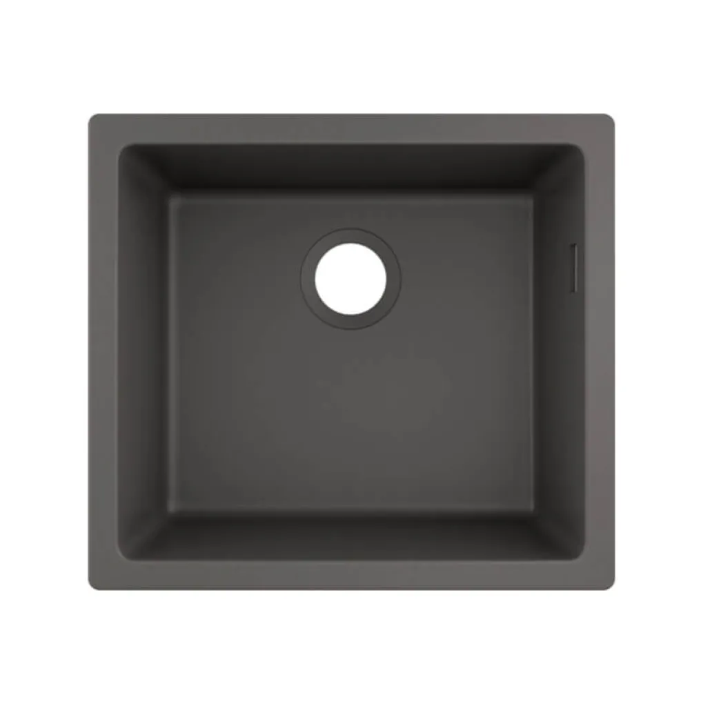 Мийка кухонна Hansgrohe S51, граніт, без крила, S510-U450, сірий камінь (43431290)- Фото 1