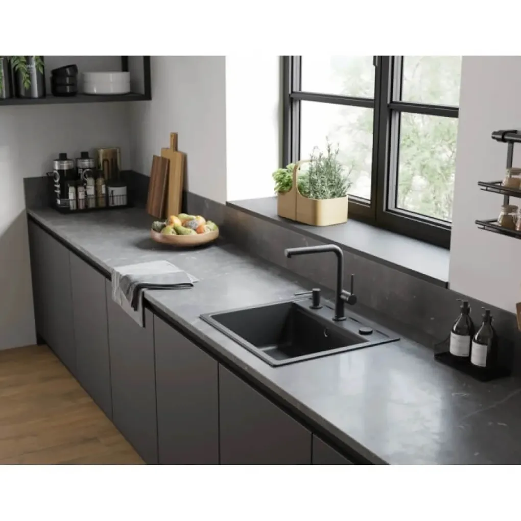 Мийка кухонна Hansgrohe S52, граніт, без крила, S520-F (43359290)- Фото 4