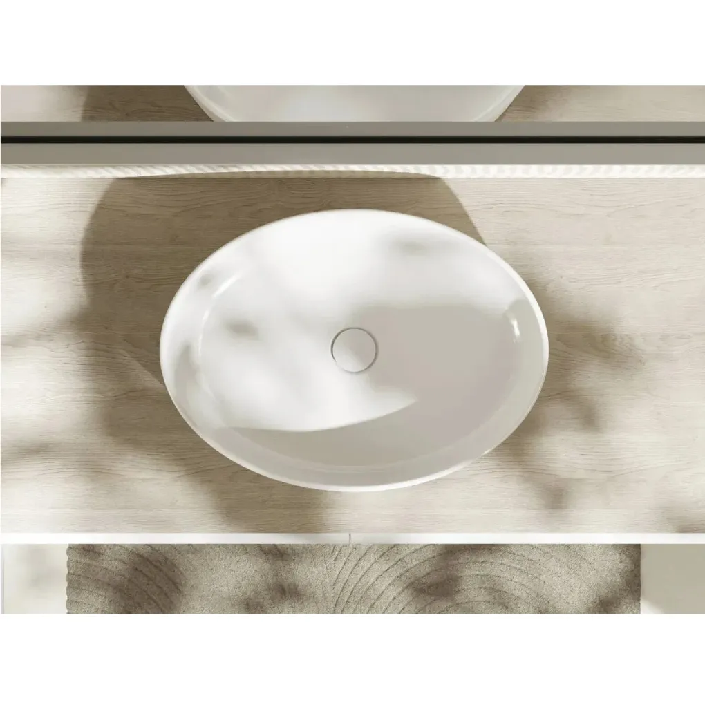 Раковина накладна на стільницю Hansgrohe Xuniva D SmartClean 55х40 см білий (61072450)- Фото 2