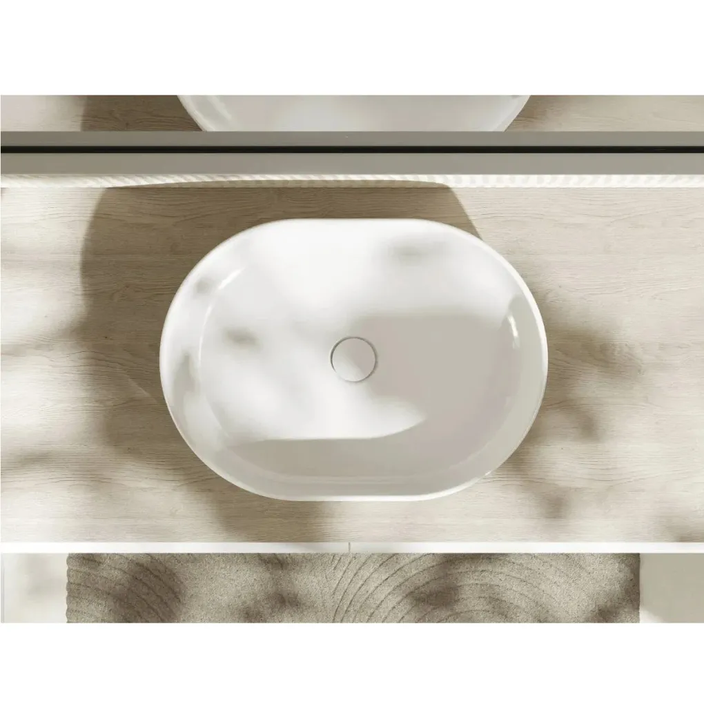 Раковина накладна на стільницю Hansgrohe Xuniva U SmartClean 55х40 см білий (61073450)- Фото 2