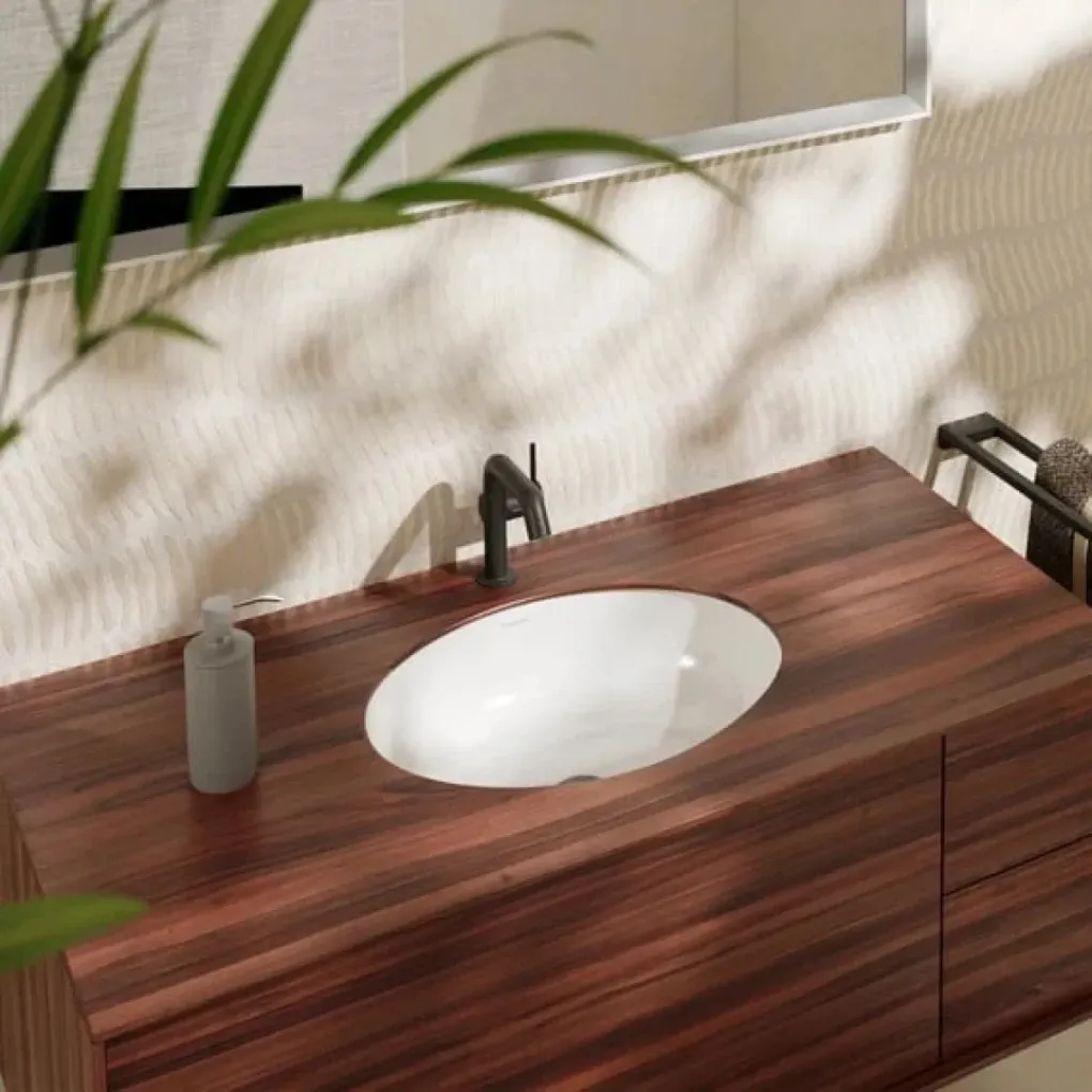 Раковина вбудована під стільницю Hansgrohe Xuniva D SmartClean 45х35 см білий (61048450)- Фото 2