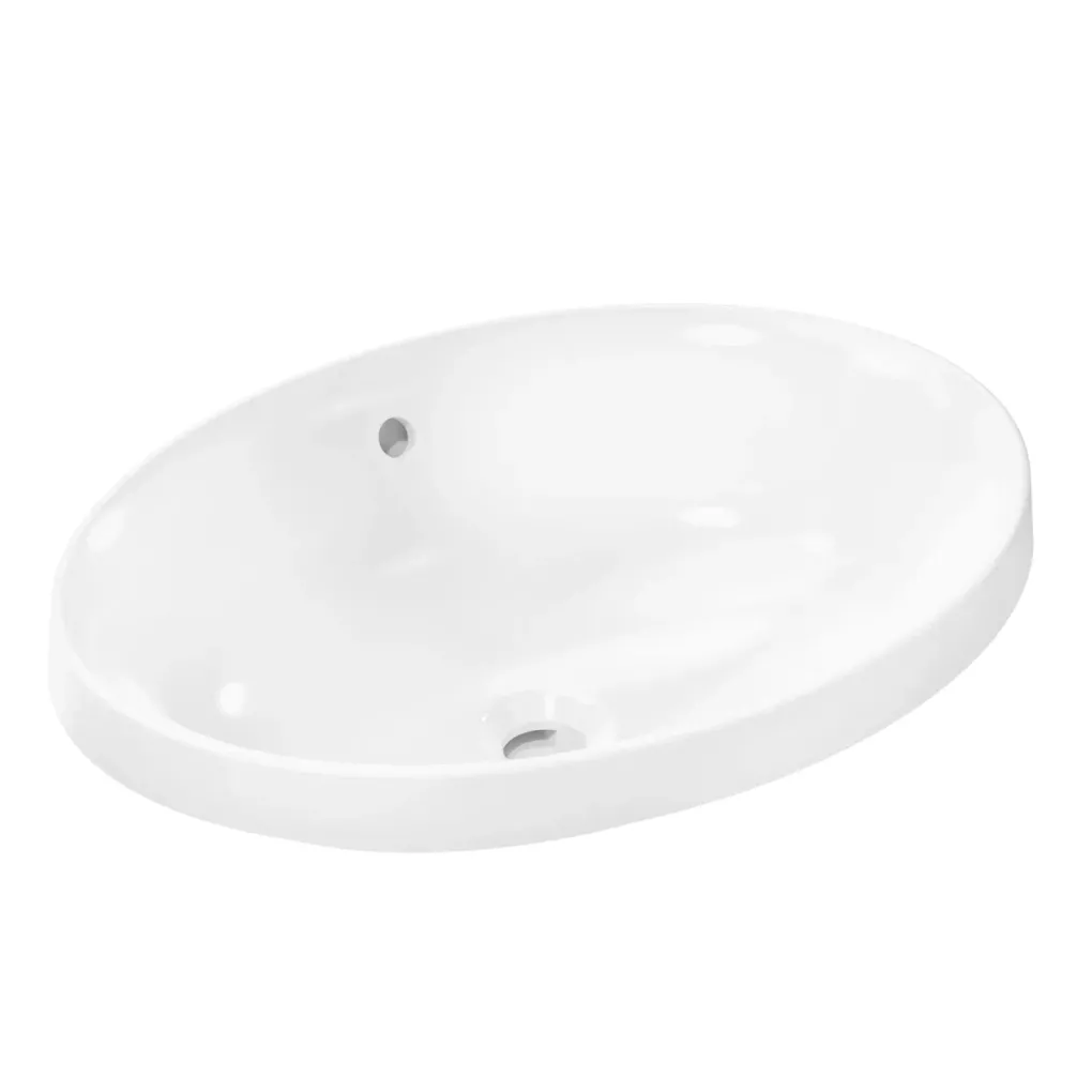 Раковина вбудована на стільницю Hansgrohe Xuniva D SmartClean 55х40 см білий (61058450)- Фото 1