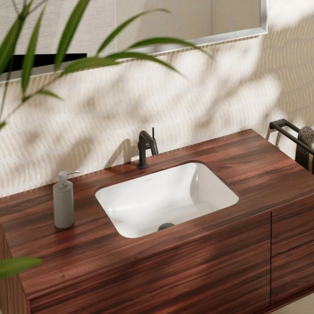 Раковина вбудована під стільницю Hansgrohe Xuniva Q SmartClean 45х35 см білий (61052450)- Фото 2