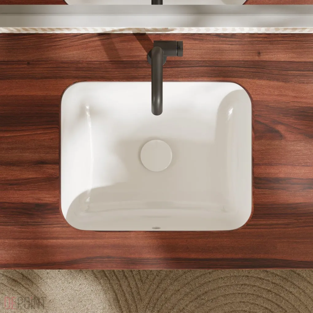 Раковина вбудована під стільницю Hansgrohe Xuniva Q SmartClean 45х35 см білий (61052450)- Фото 3