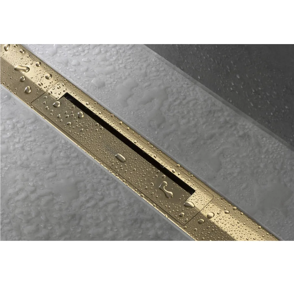 Решетка (наружная часть слива) для трапа Hansgrohe RainDrain Flex Wall 700 мм бронза (56043140)- Фото 4
