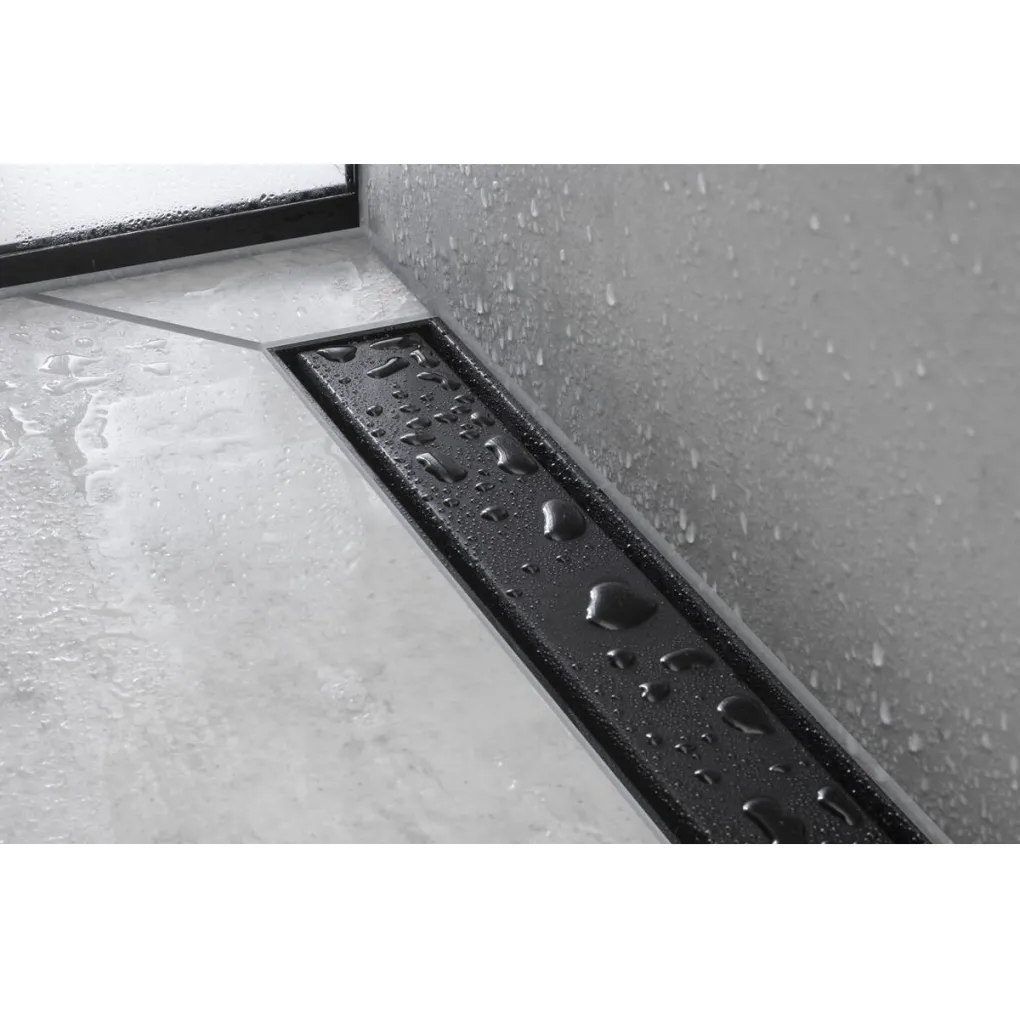 Решетка (наружная часть слива) для трапа Hansgrohe RainDrain Match 700 мм черный мат (56037670)- Фото 3