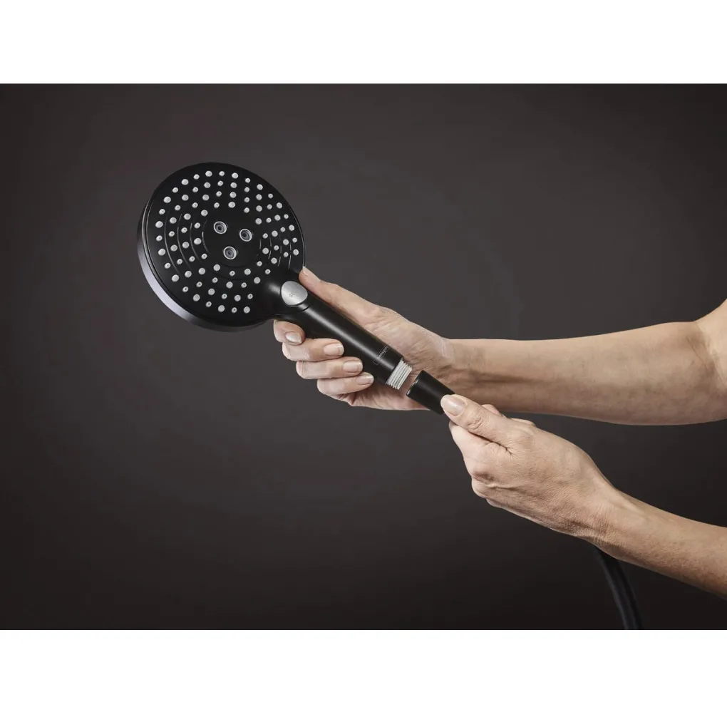 Ручний душ Hansgrohe Raindance Select S PowderRain 120 чорний матовий (26014670)- Фото 2