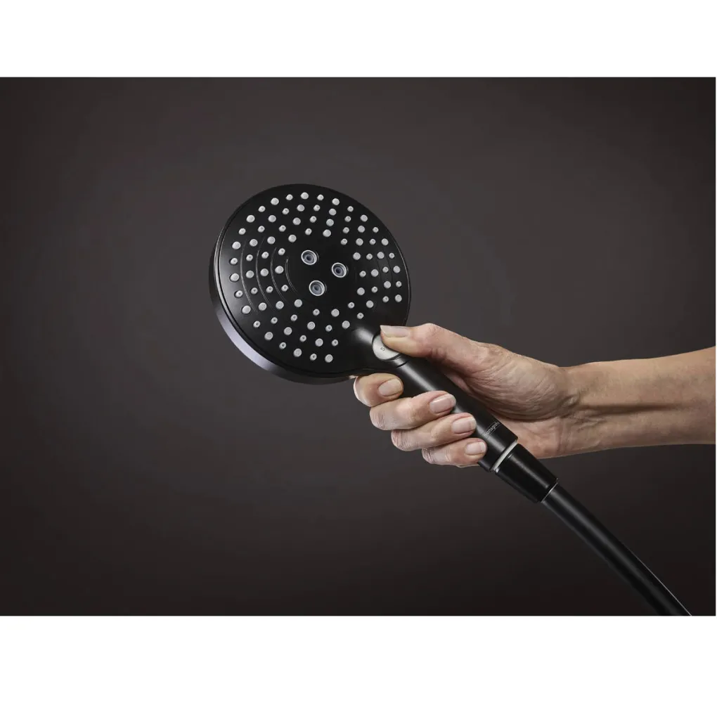 Ручний душ Hansgrohe Raindance Select S PowderRain 120 чорний матовий (26014670)- Фото 3