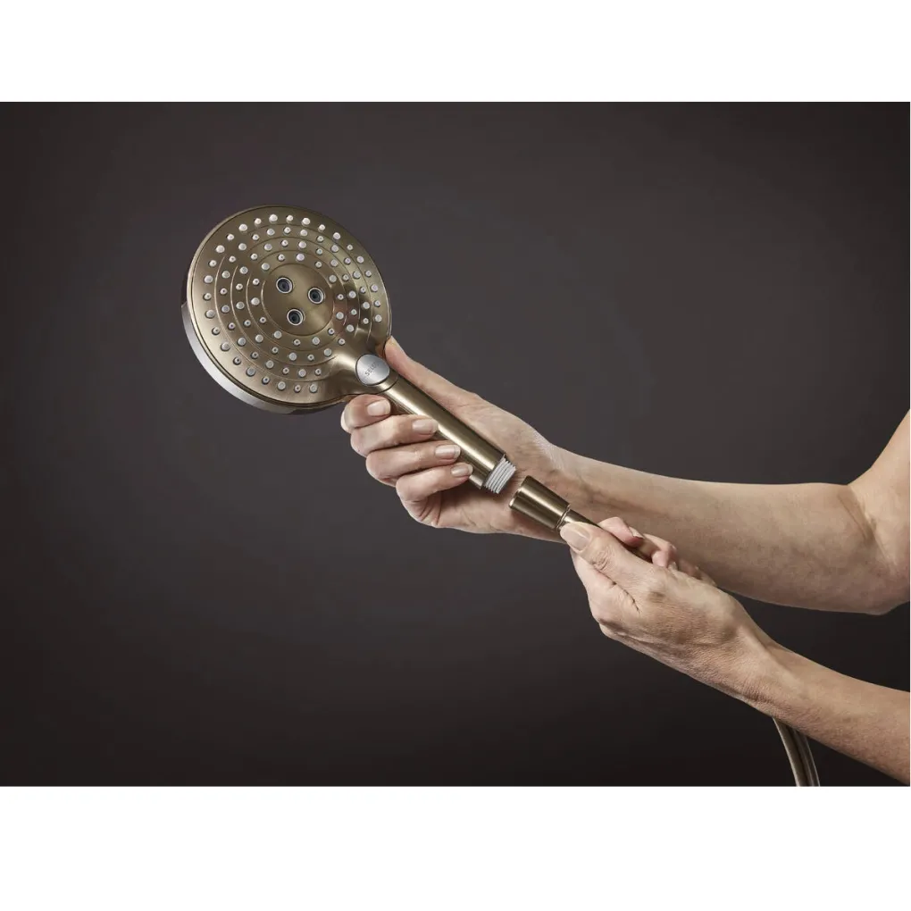 Ручний душ Hansgrohe Raindance Select S PowderRain 120 шліфована бронза (26014140)- Фото 2