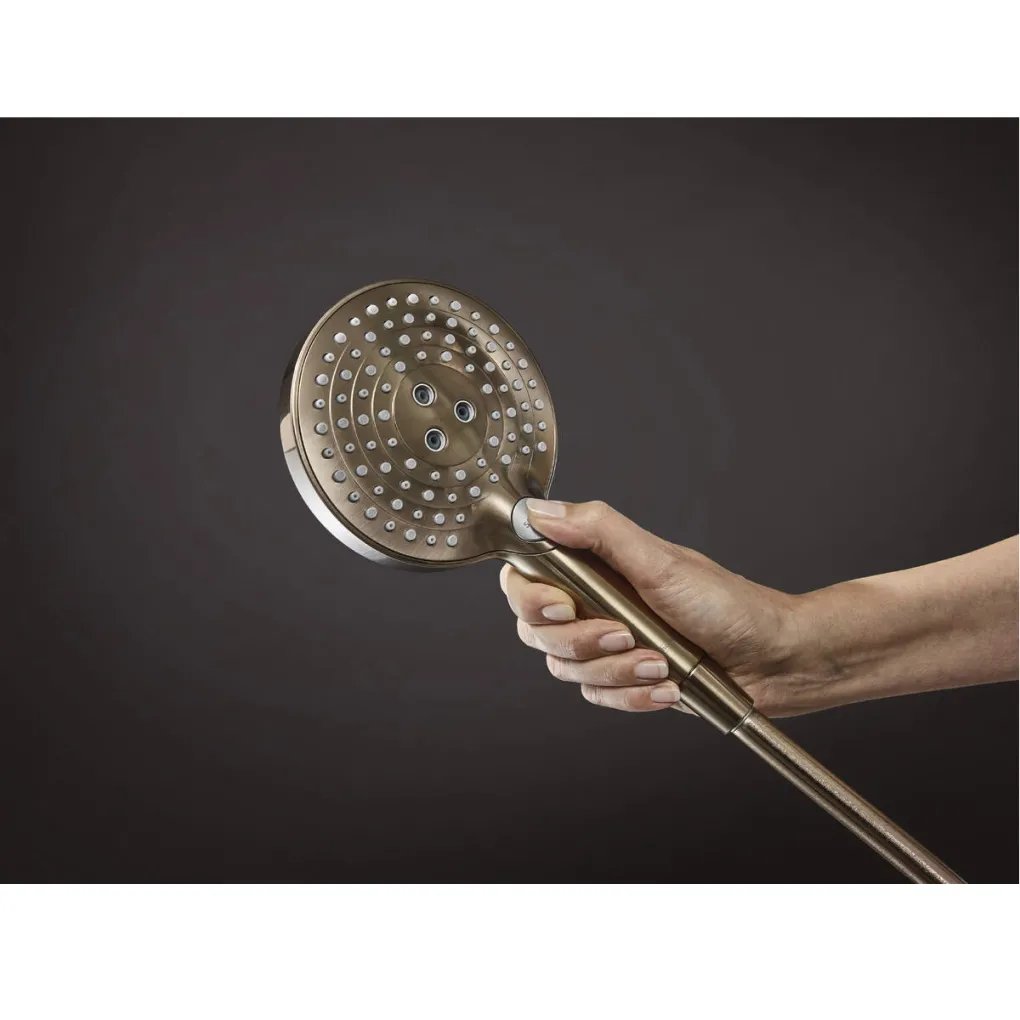 Ручний душ Hansgrohe Raindance Select S PowderRain 120 шліфована бронза (26014140)- Фото 3