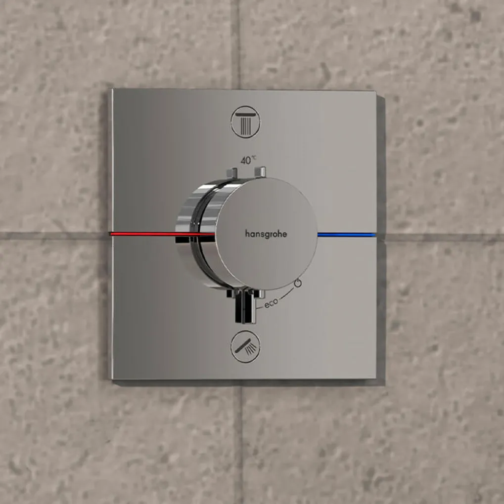 Термостат Hansgrohe ShowerSelect Comfort E на 2 функції, хром (15572000)- Фото 3