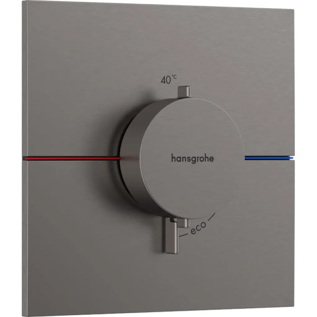 Термостат скрытого монтажа Hansgrohe ShowerSelect Comfort E HighFlow Brushed Black Chrome (15574340)- Фото 1