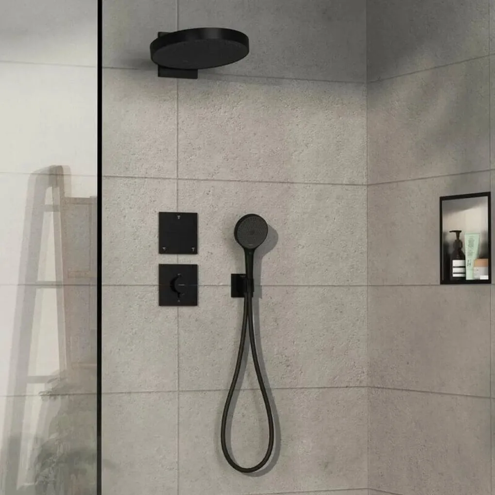 Термостат скрытого монтажа Hansgrohe ShowerSelect Comfort E HighFlow Matt Black (15575670)- Фото 3