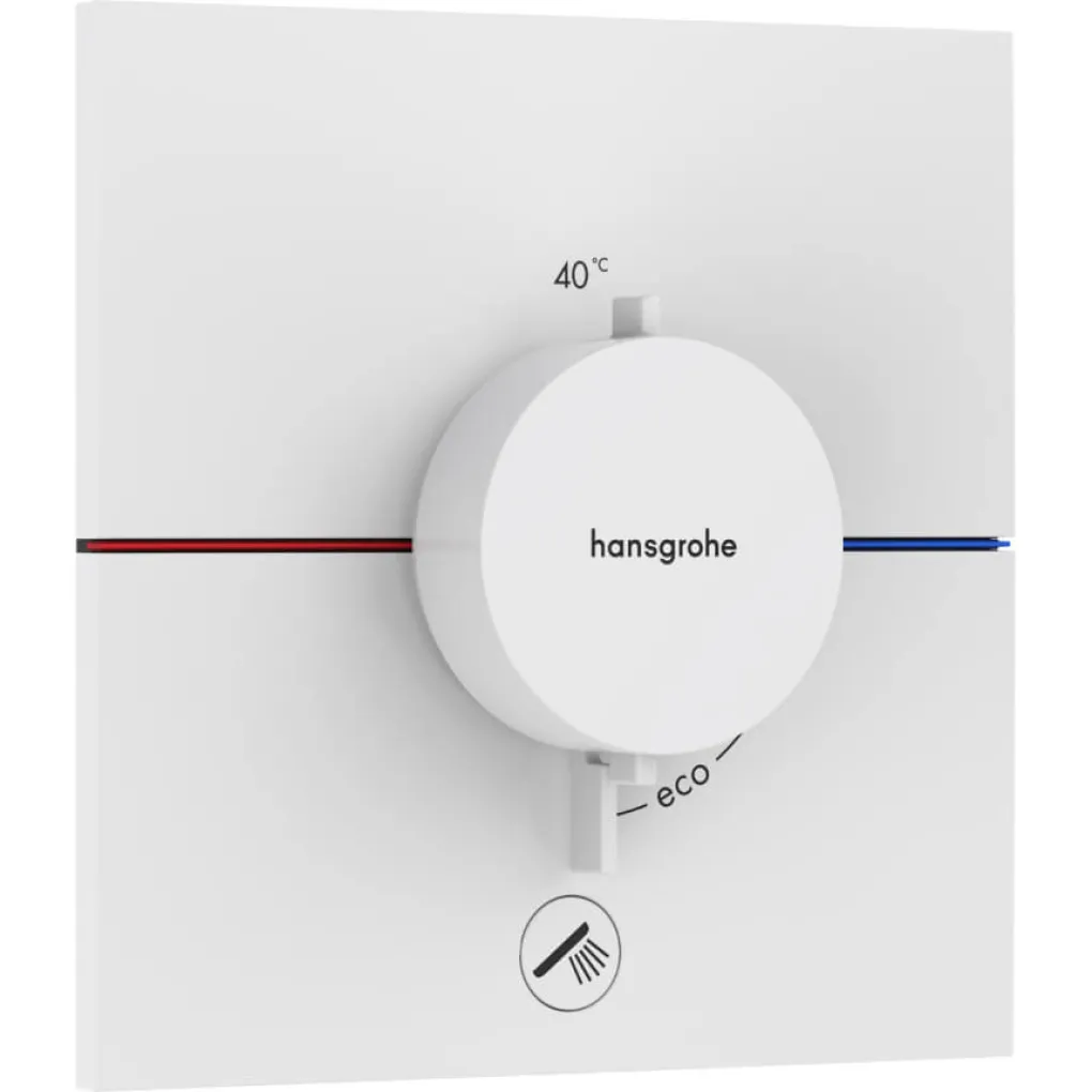 Термостат скрытого монтажа Hansgrohe ShowerSelect Comfort E HighFlow Matt White (15575700)- Фото 1