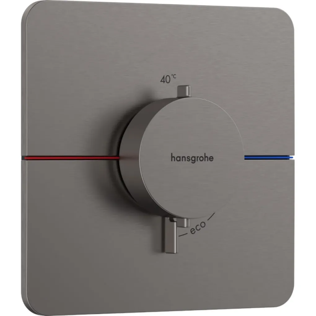 Термостат скрытого монтажа Hansgrohe ShowerSelect Comfort Q HighFlow Brushed Black Chrome (15588340)- Фото 1