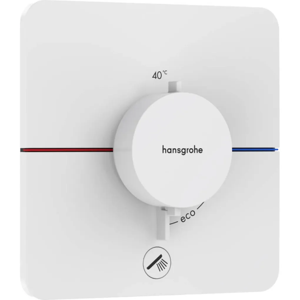 Термостат скрытого монтажа Hansgrohe ShowerSelect Comfort Q HighFlow Matt White (15589700)- Фото 1