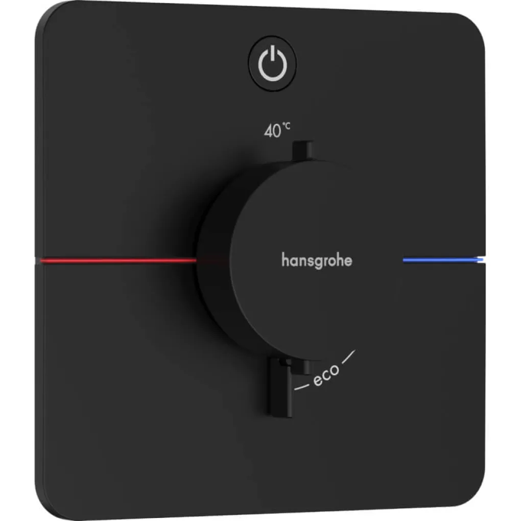 Термостат скрытого монтажа Hansgrohe ShowerSelect Comfort Q на 1 функцию Matt Black (15581670)- Фото 1