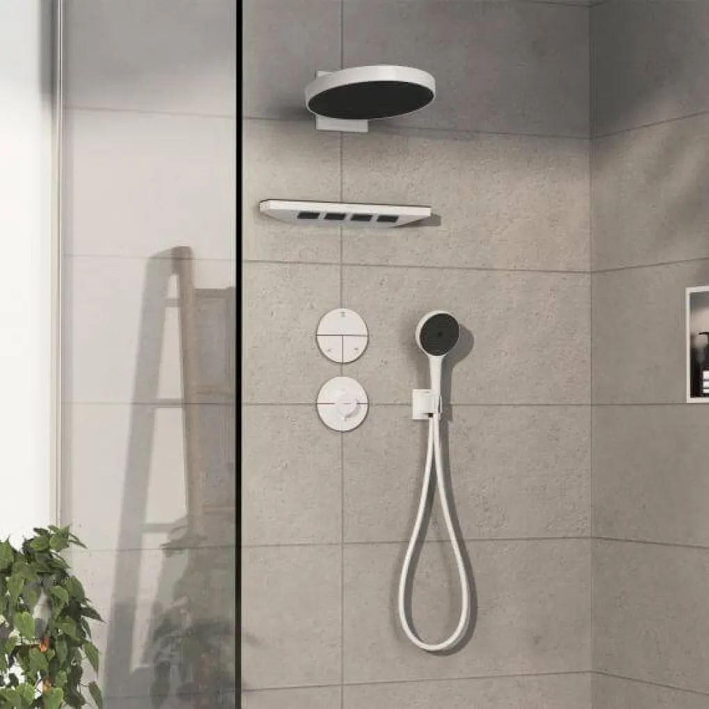 Термостат прихованого монтажу Hansgrohe ShowerSelect Comfort S HighFlow Matt White (15559700)- Фото 4