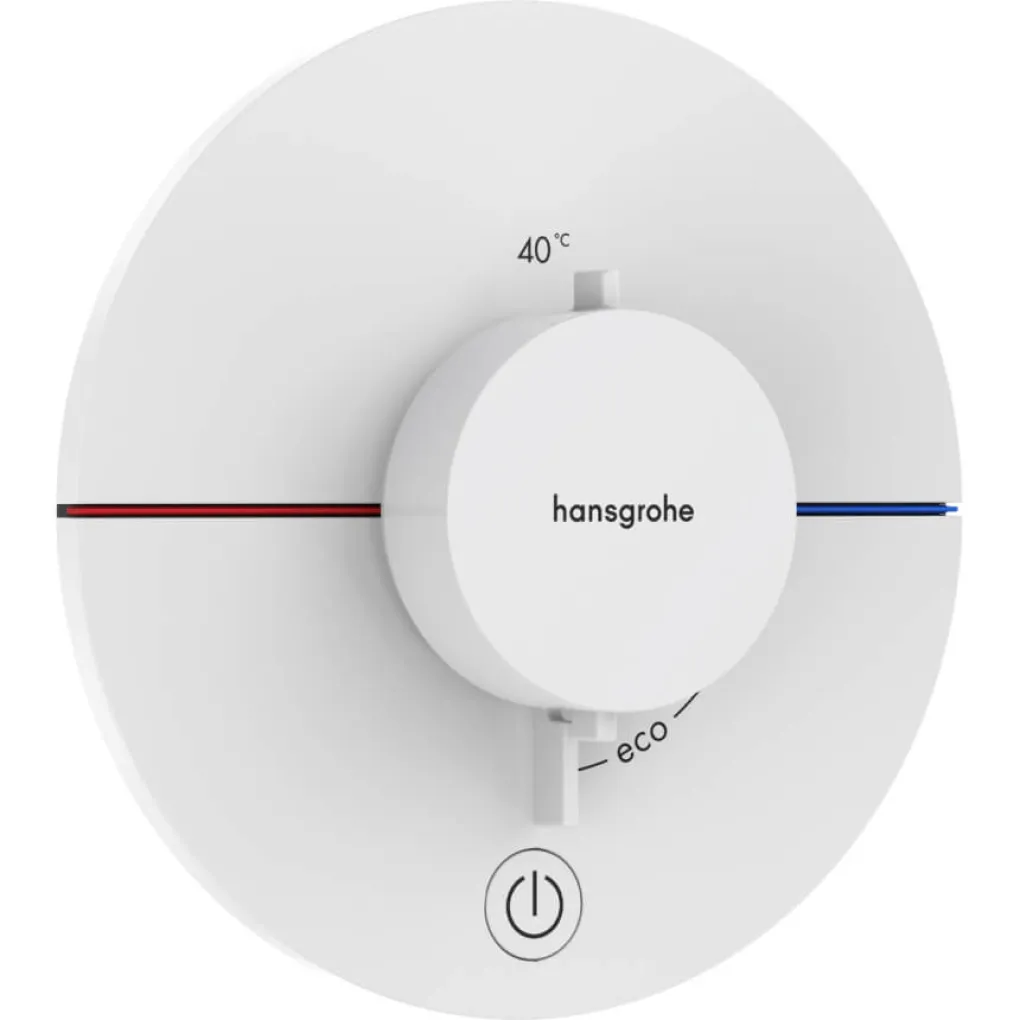 Термостат скрытого монтажа Hansgrohe ShowerSelect Comfort S HighFlow на 1 функцию Matt White (15562700)- Фото 1